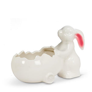 Bunny with Egg Wagon Planter