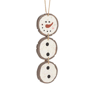 Snowman Disk Ornament