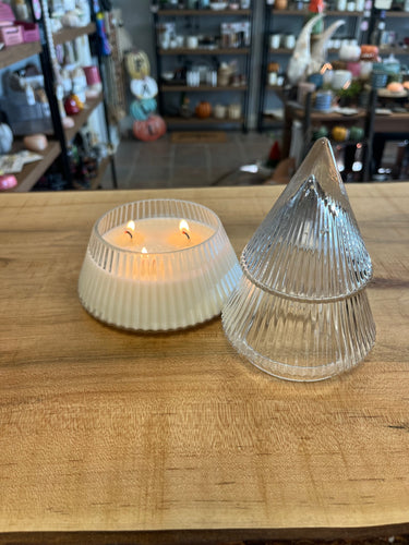 Glass Tree Candle