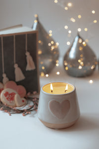 Heart Candle - Pink