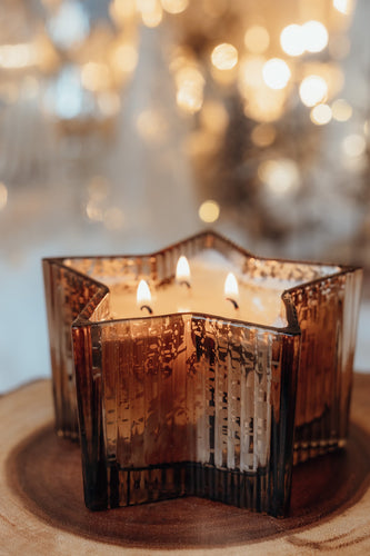 Gold Star Candle