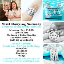 Load image into Gallery viewer, Metal Stamping Workshop - Saturday May 25, 2024 from 1pm-3pm
