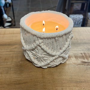 Macrame Style Planter Candle