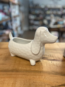 Dachshund Dog Planter