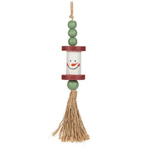 Load image into Gallery viewer, Spool Snowman Ornament