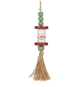 Spool Snowman Ornament