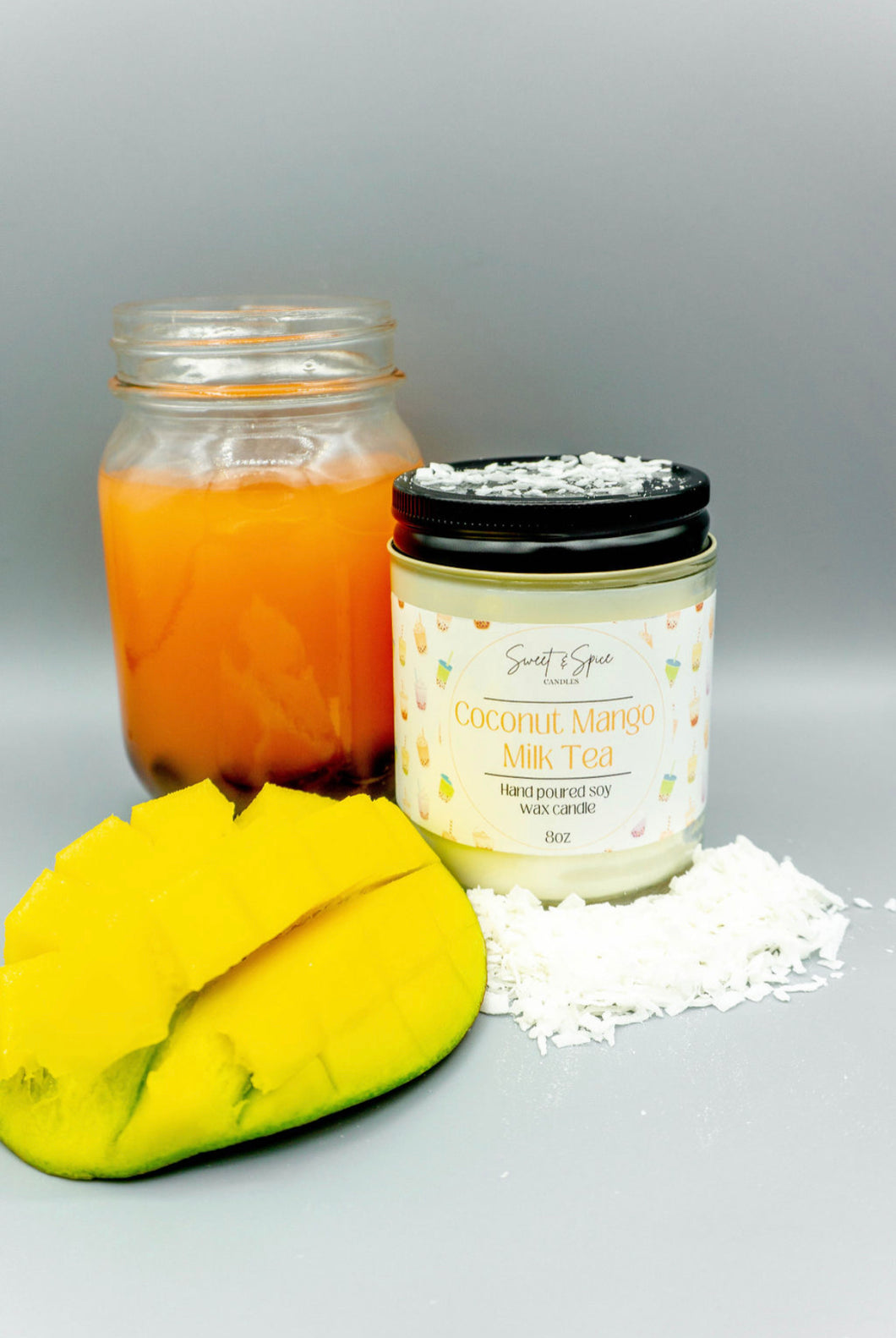 Coconut Mango Milk Tea Candle