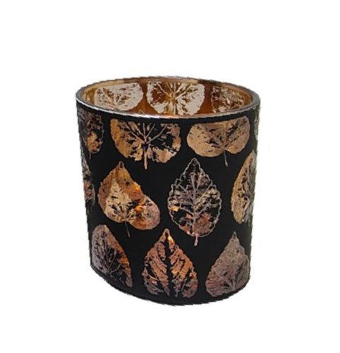 LED Jar Copper Leaf