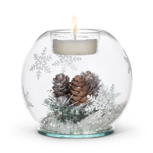 Load image into Gallery viewer, Snow Ball Tea Light Holder