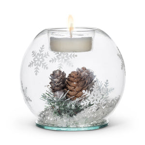 Snow Ball Tea Light Holder