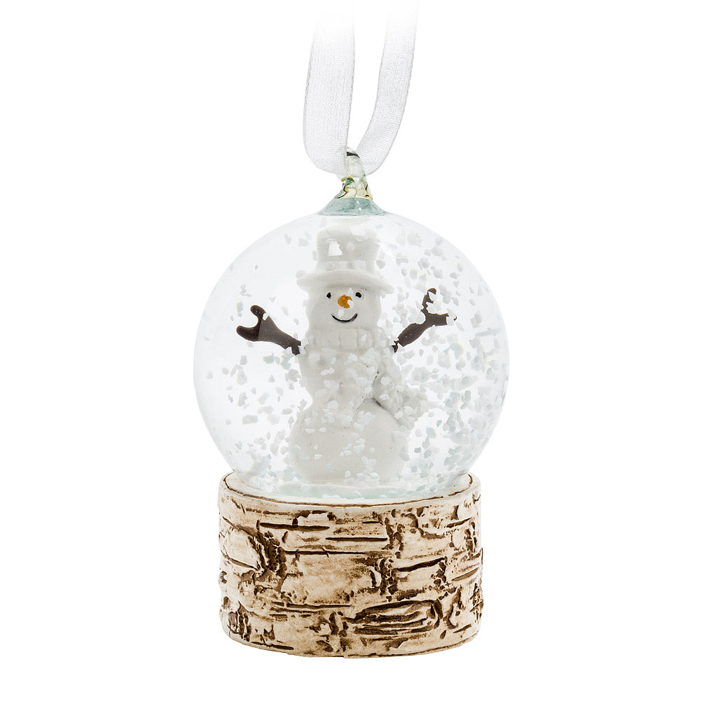 Small Snowman Snow Globe Ornament