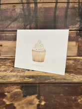 Load image into Gallery viewer, &quot;Happy Birthday&quot; Cupcake Card, Includes Kraft Envelope: Square