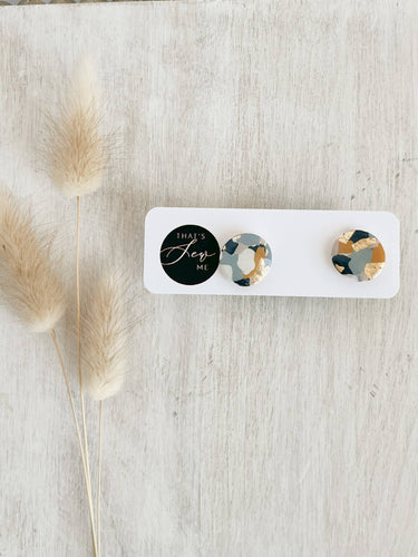 Matilda Terrazzo Stud Earrings, Clay Stud Earrings