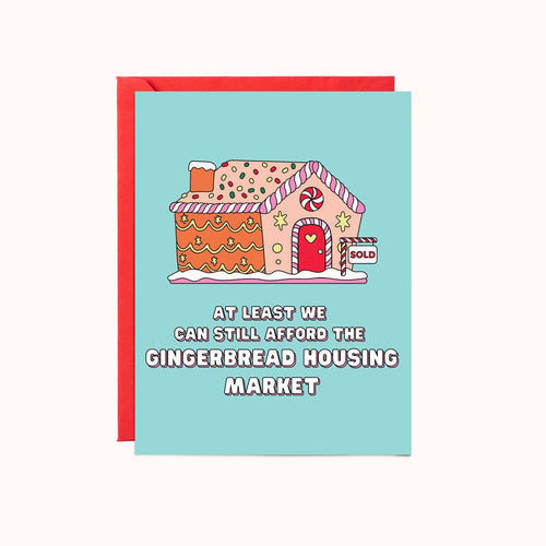 Gingerbread Housing Market | Christmas Card: Individual Card