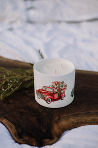 Christmas Truck Plant Pot