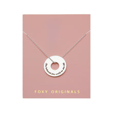 Load image into Gallery viewer, She Believed Disc Necklace | Quote Jewellery: Silver