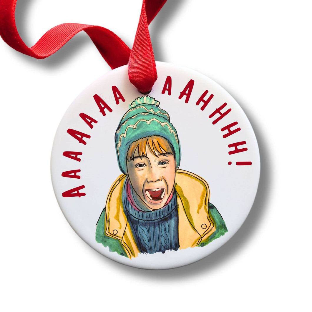 Kevin Screaming Home Alone Holiday Christmas Ornament