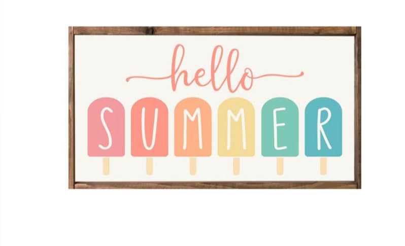 Hello Summer Sign
