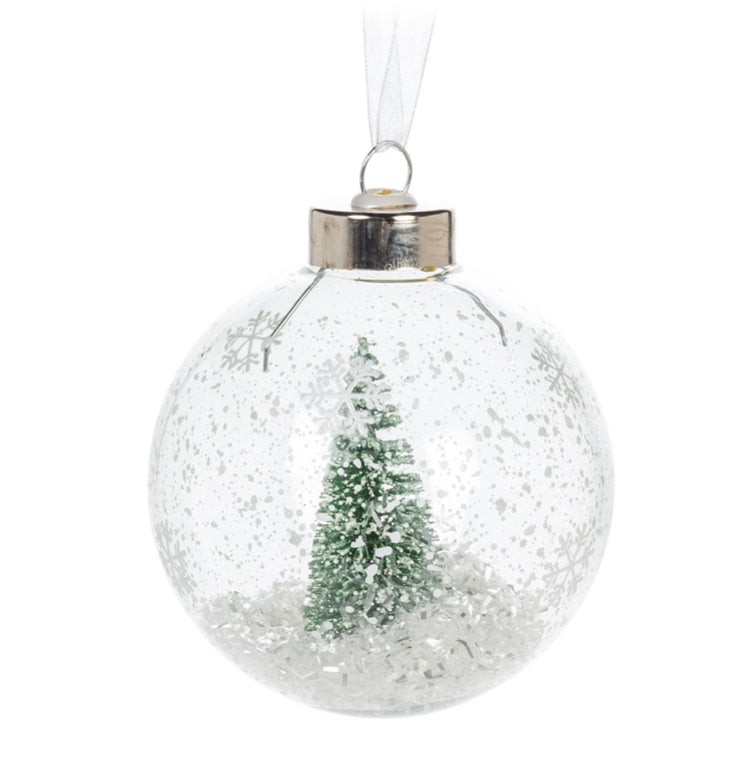 Brush Tree Ball Ornament