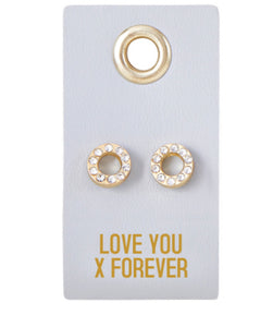 Leather Tag Earrings