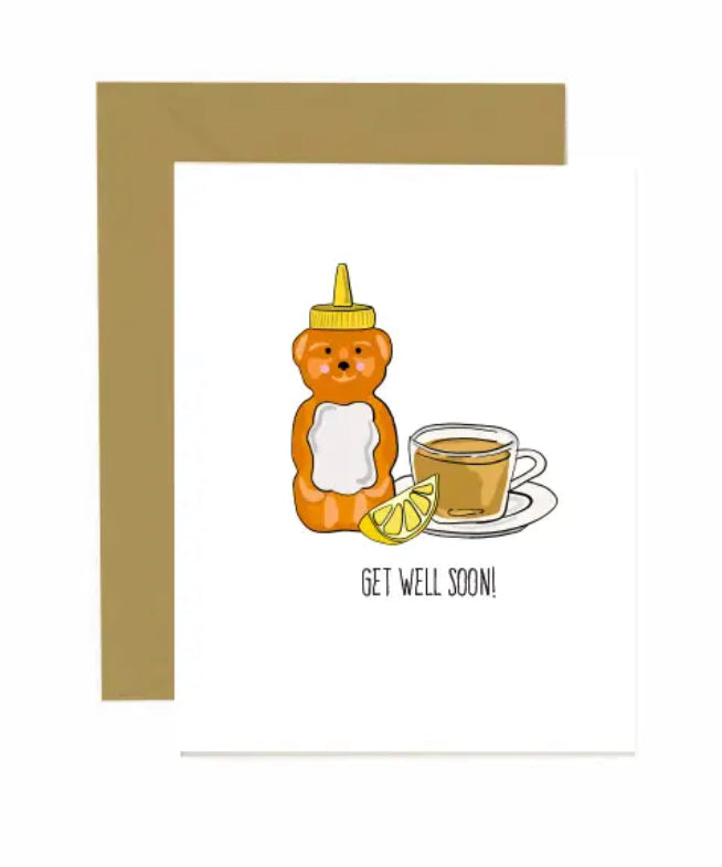 Get Well Soon (Honey and Tea) - Card