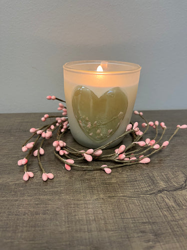 Heart Candle in Luxury Vessel