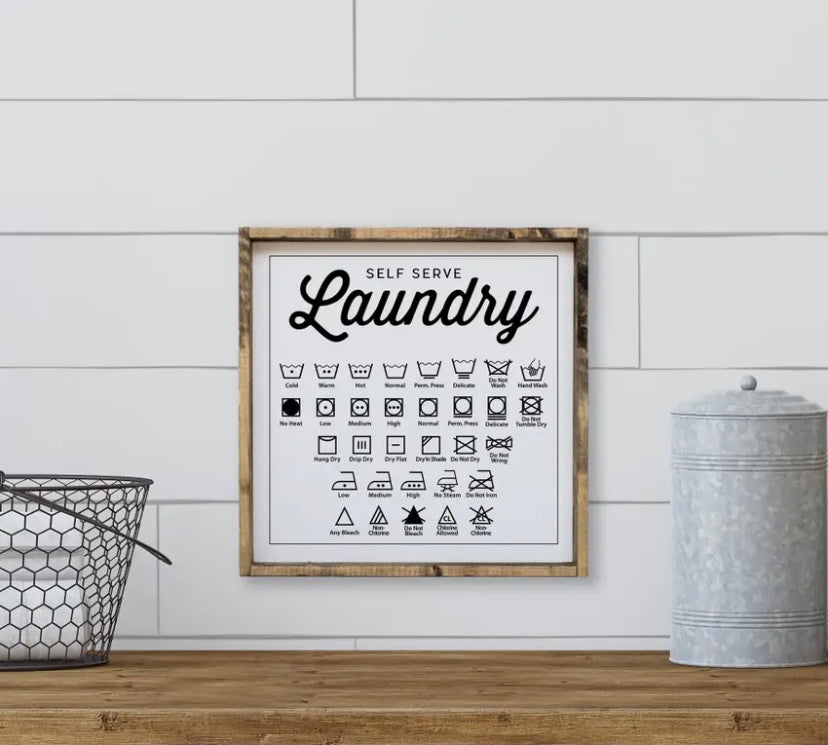 Self Serve Laundry Sign