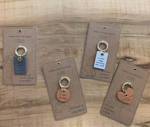 Leather Dog Collar Charm