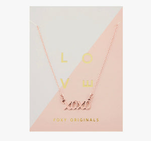 Xoxo Script Necklace