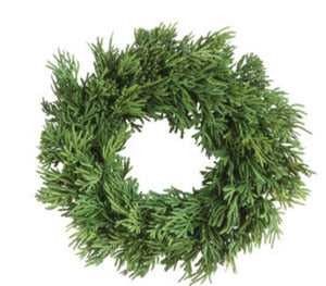 Faux Cedar Wreath