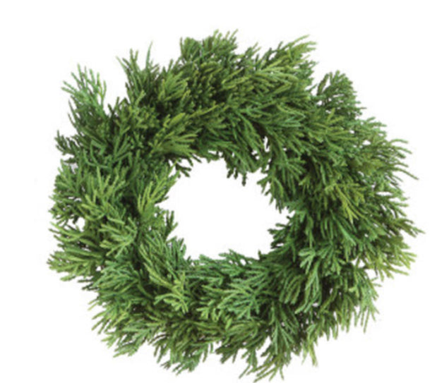 Faux Cedar Wreath