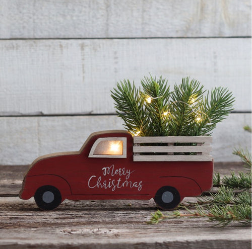 Merry Christmas Vintage Truck LED