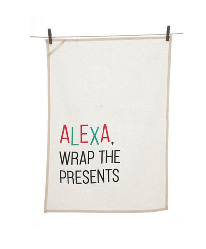 Alexa Wrap the presents Tea Towel