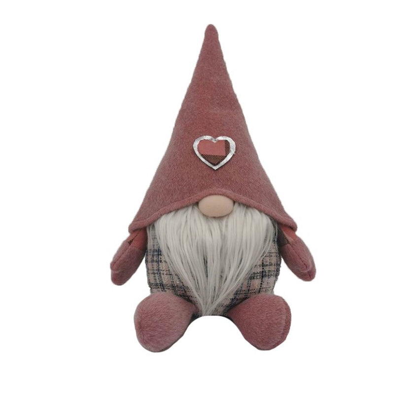 Pink Gnome with Heart