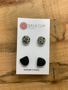 Sun & Clay Earrings Studs