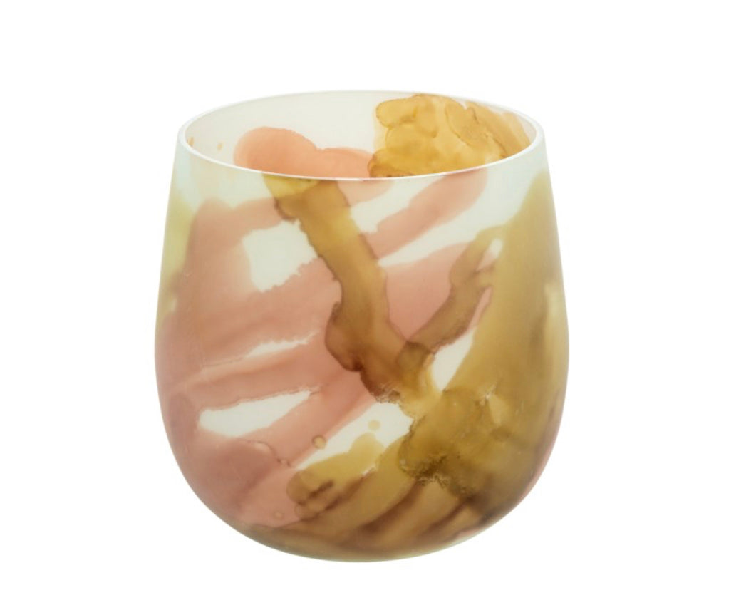 Matte Marble Pink/Gold- Candle
