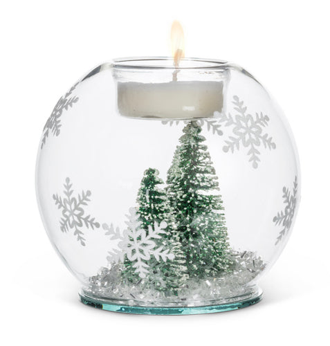 Snow Ball Tea Light Holder