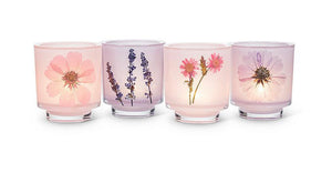 Pressed Flower Jar Candles