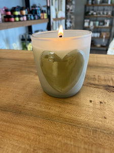 Heart Candle in Luxury Vessel