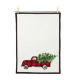 Buffalo Plaid Truck Tea Towel