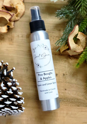 4oz Pine Boughs & Apples Room Spray
