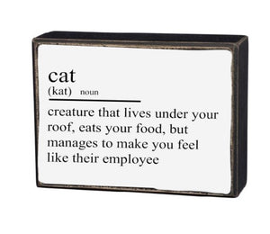 Cat Box Sign
