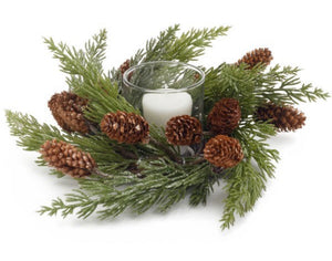 Pine/Cone Votive Holder