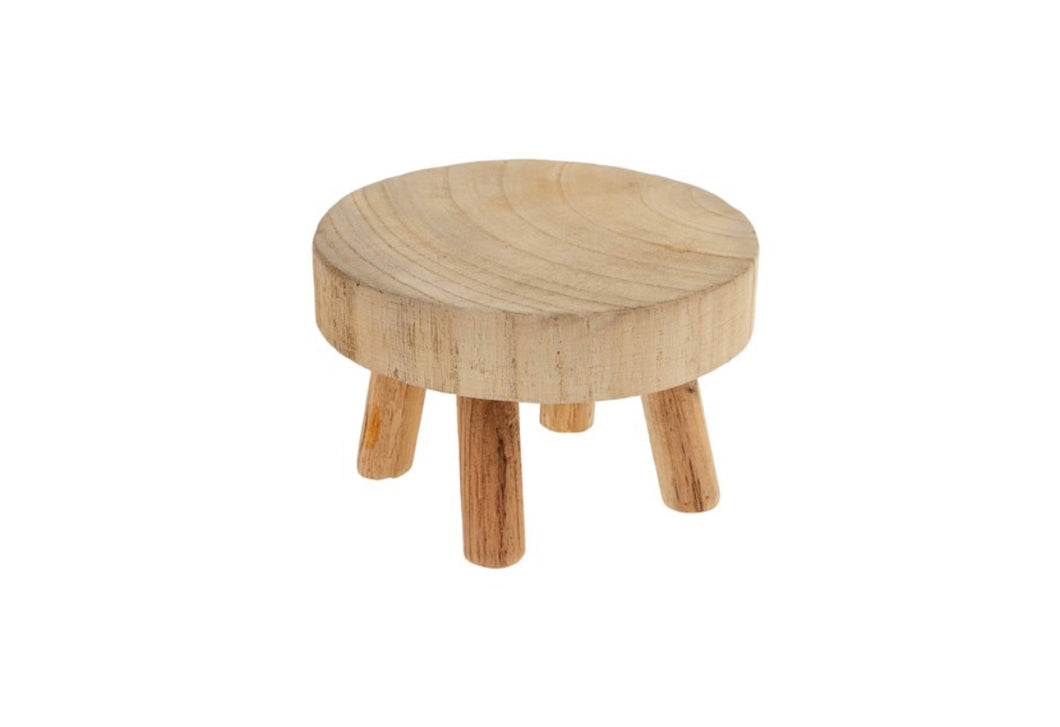 Wood Round Pedestal